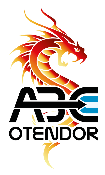 Logo ABC Otendor con dragón rojo